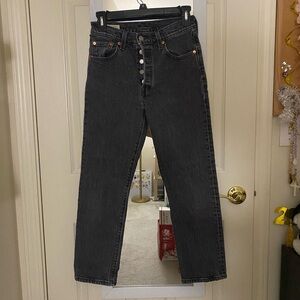 Levi 501 straight jeans 25”x 24”